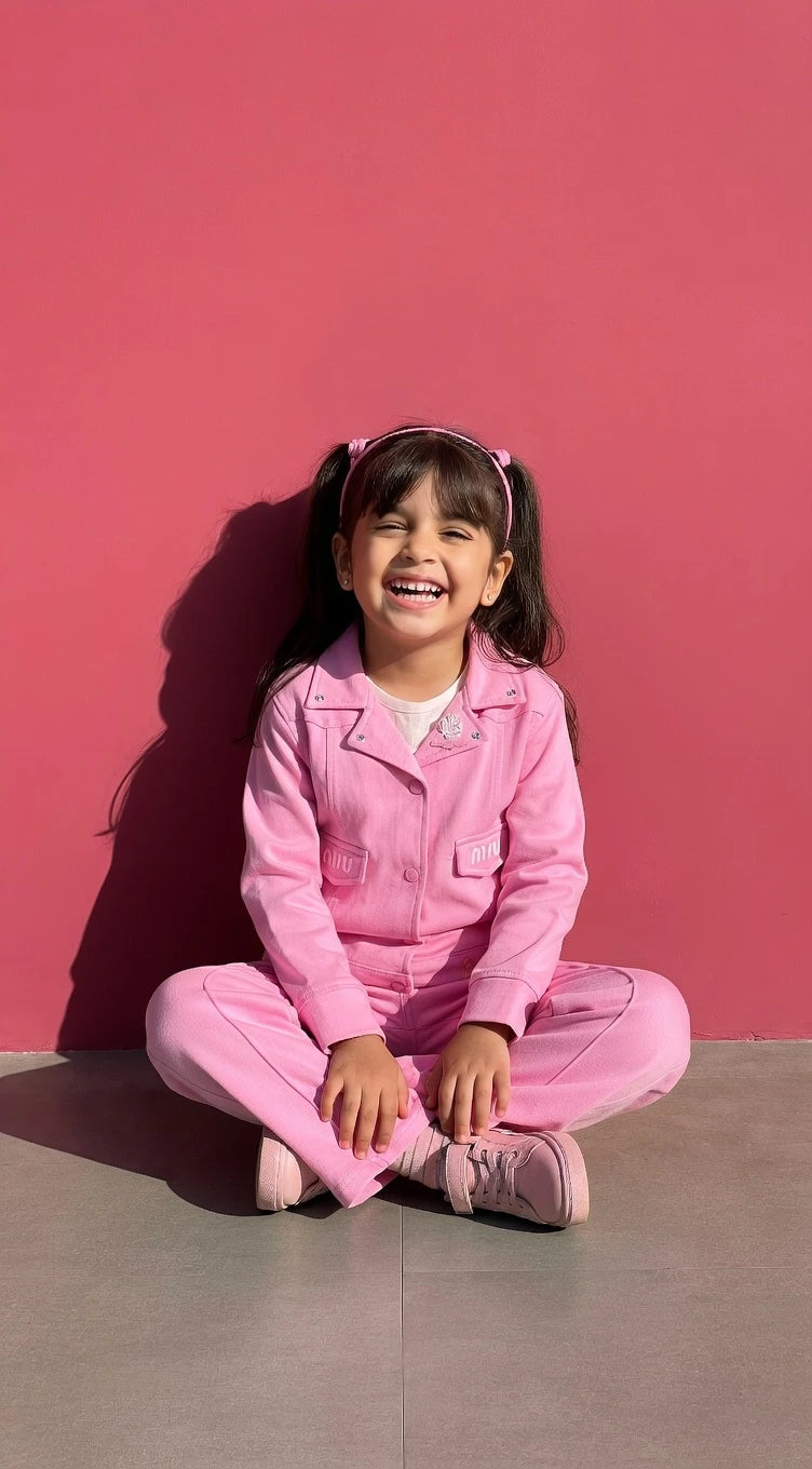 ETHNIA Pink Casual Co-ord Set