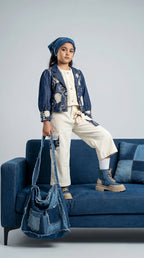 ETHNIA Denim Fusion Co-ord Set