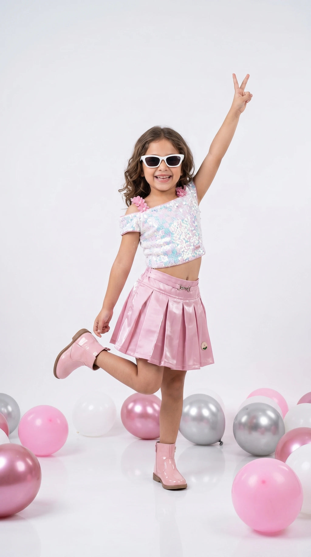 ETHNIA Sparkle Pink Party Set