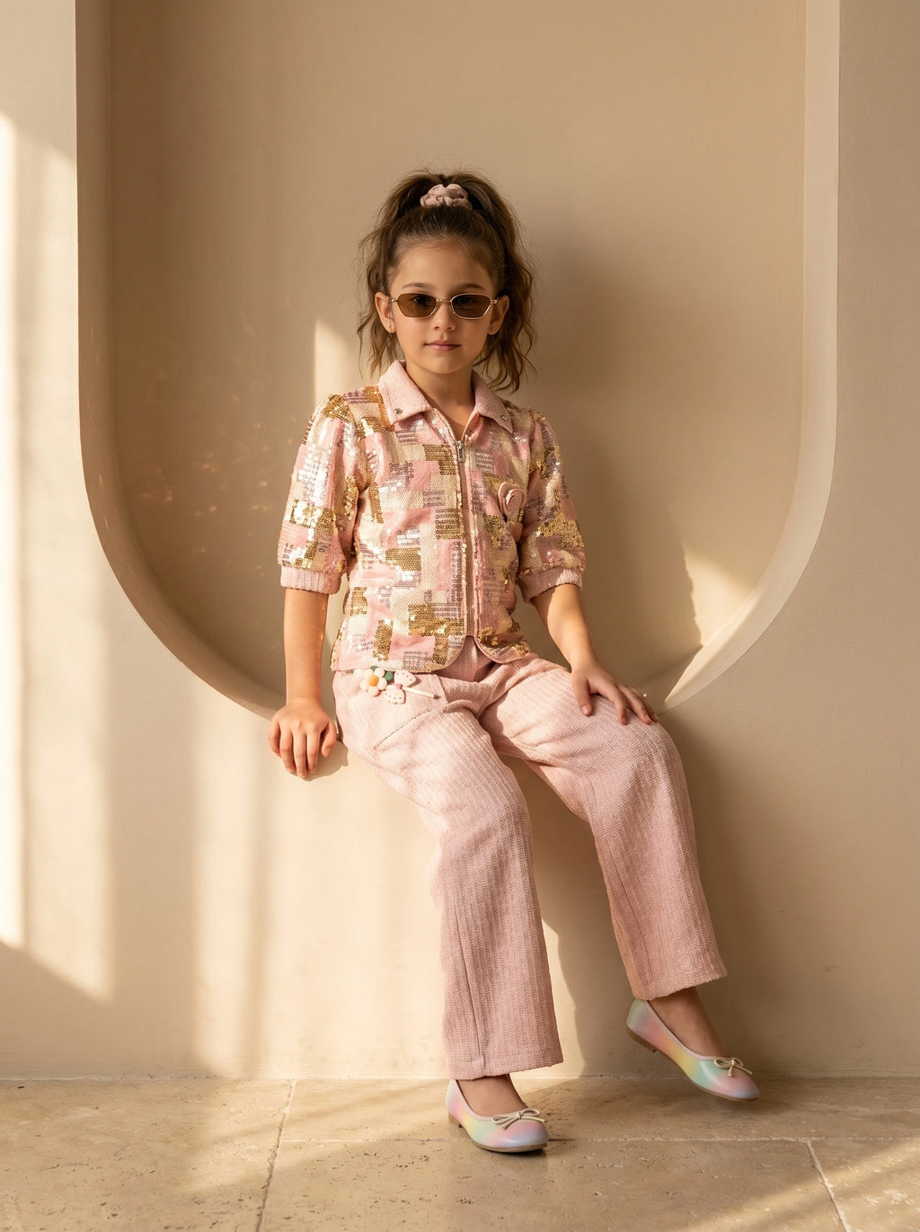 ETHNIA Blush Luxe Co-ord Set