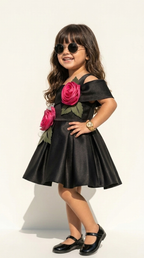 Midnight Rose Elegance Party Dress