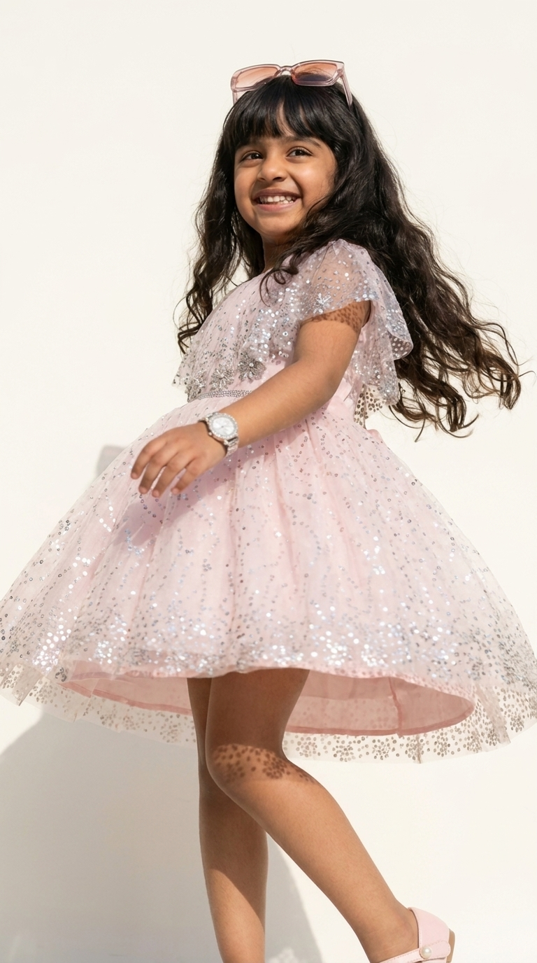 Blush Stardust Princess Dress