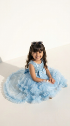 Sky Blossom Princess Party Dress