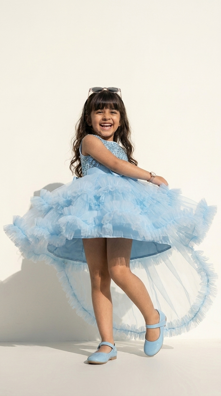 Sky Blossom Princess Party Dress