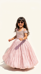 Rose Crystal Off-Shoulder Princess Gown