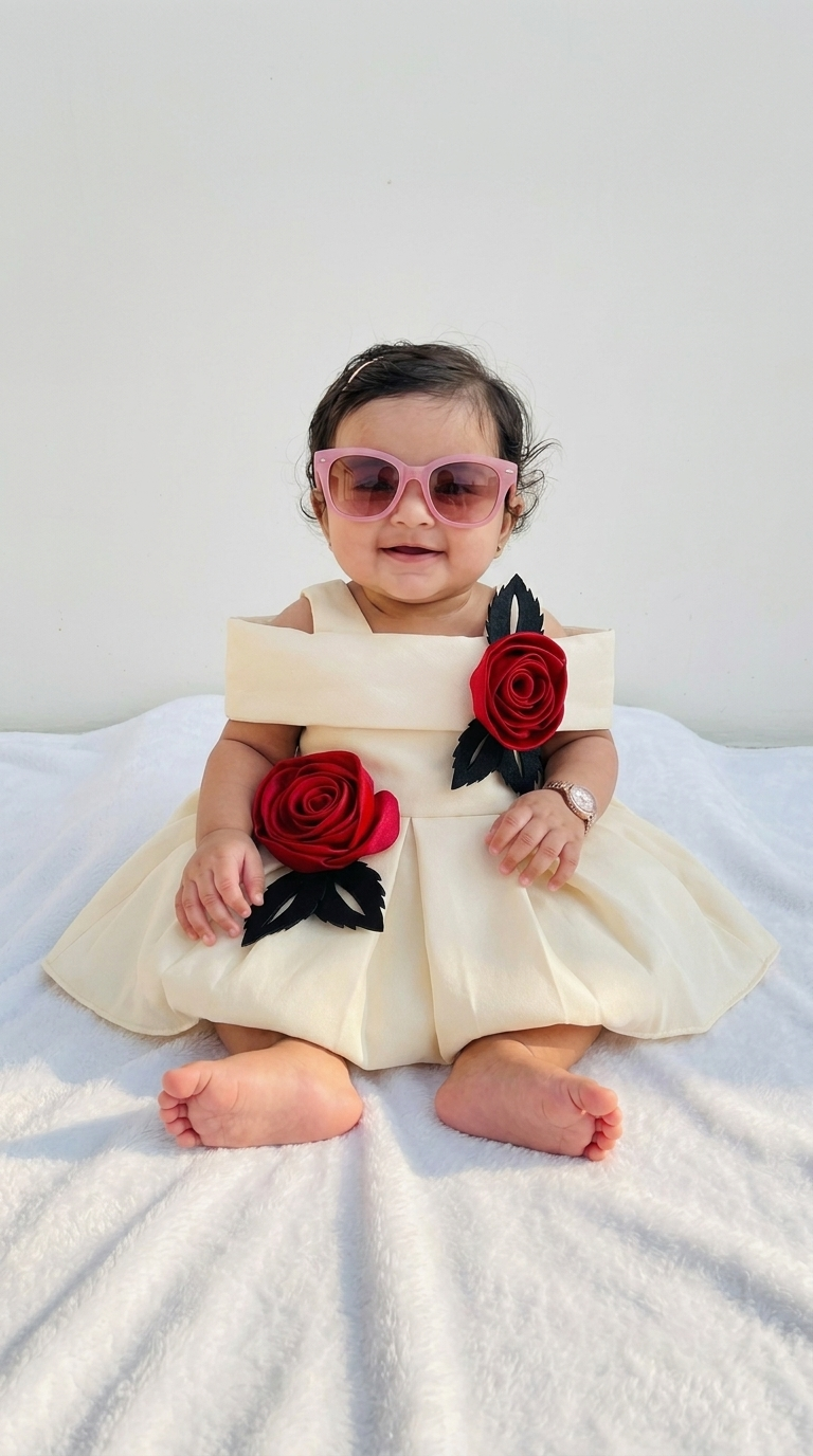 Ivory Rose Baby Party Dress