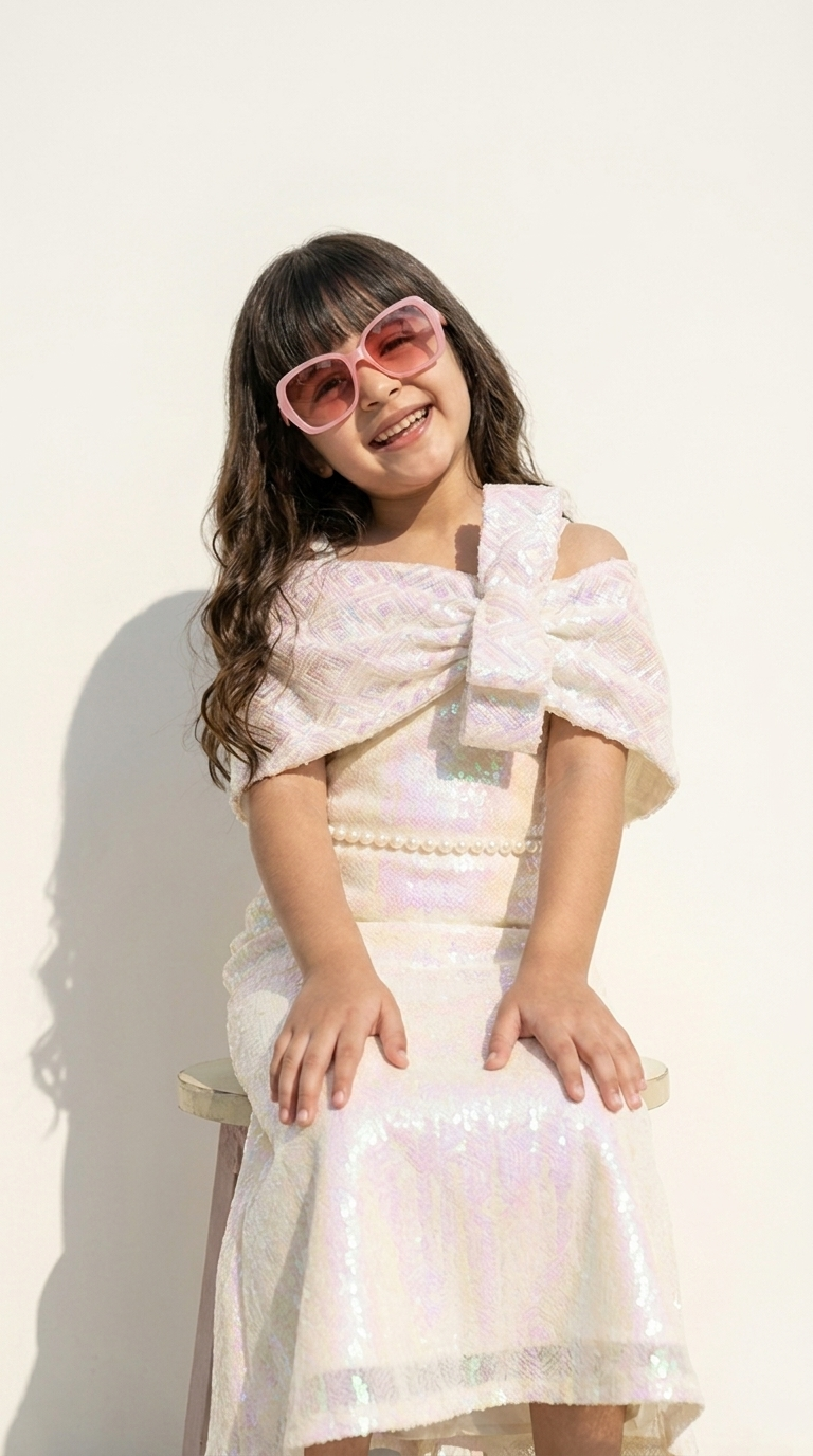 Champagne Glow Sequin Gown