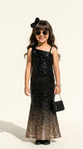 Midnight Glam One-Shoulder Sequin Party Gown