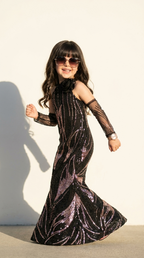 Midnight Rose Sequin Gown