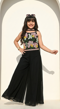 Midnight Bloom Floral Palazzo Set