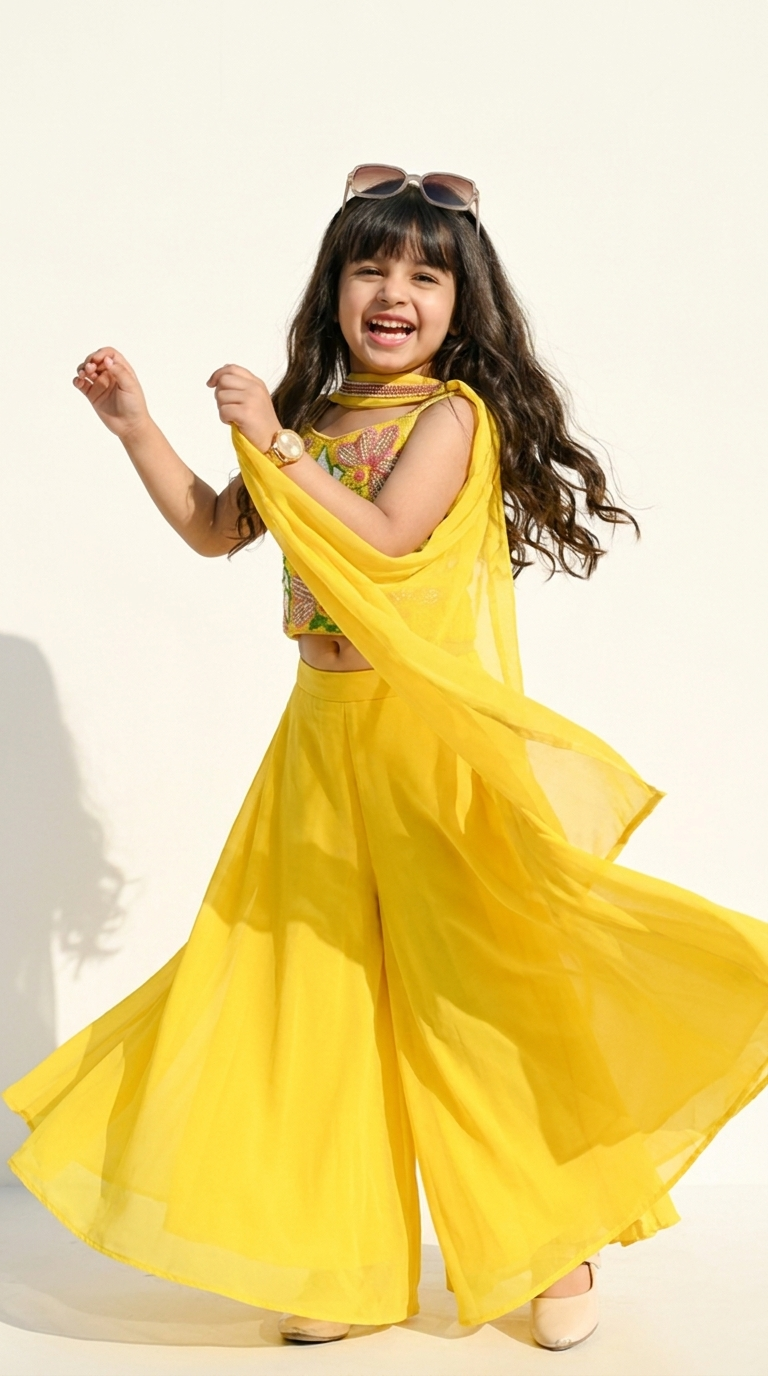 Sunshine Bloom Floral Lehenga Set