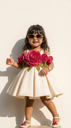 Ivory Rose Garden Party Dress