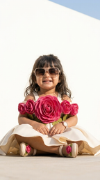 Ivory Rose Garden Party Dress
