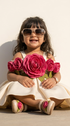 Ivory Rose Garden Party Dress