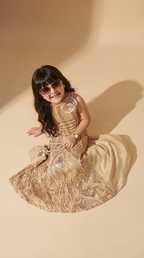 Golden Aura Sequin Gown