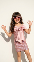 Blush Rosé Sequin Dress