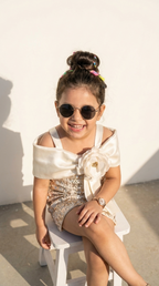 Ivory Bloom Sequin Dress
