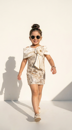 Ivory Bloom Sequin Dress