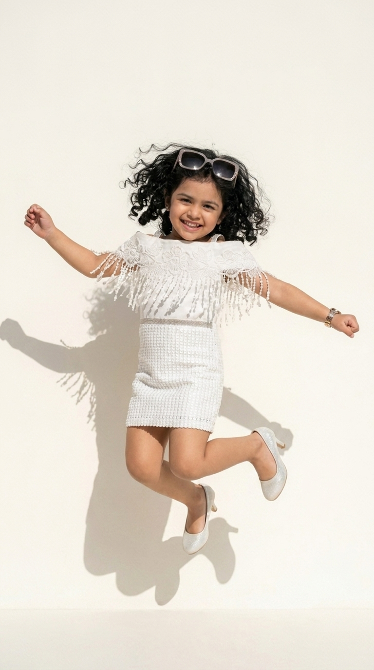 Pearl Cascade Sequin Dress