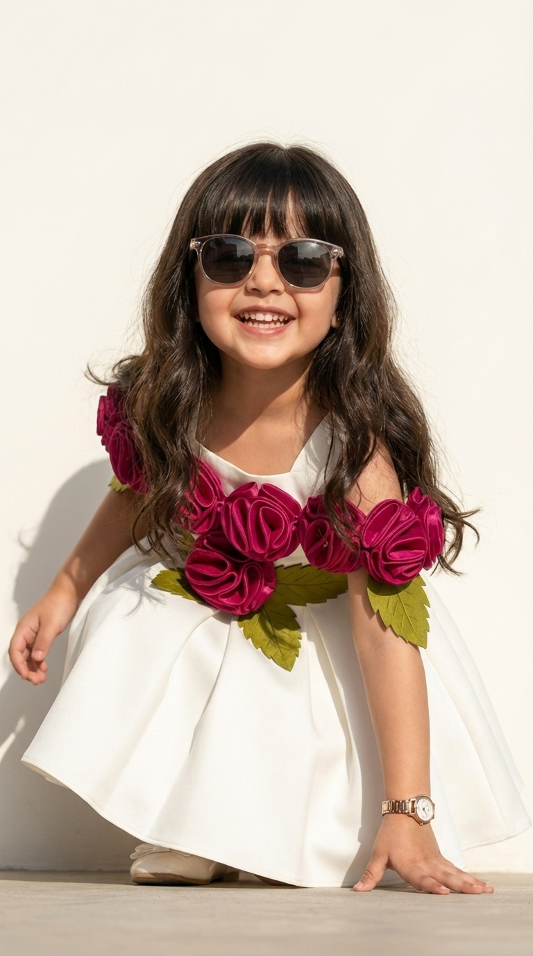Ivory Rose Designer Party Dress