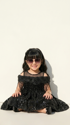 Midnight Glam Tassel Party Gown