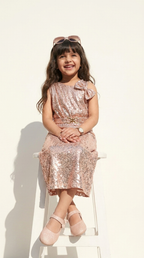 Rose Gold Radiance Sequin Gown