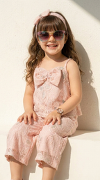 Blush Butterfly Lace Co-ord Set