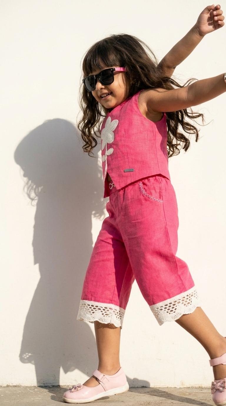 Rosy Bloom Lace Co-ord Set
