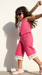Rosy Bloom Lace Co-ord Set