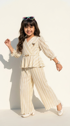 Ivory Grace Pleated Co-Ord Set