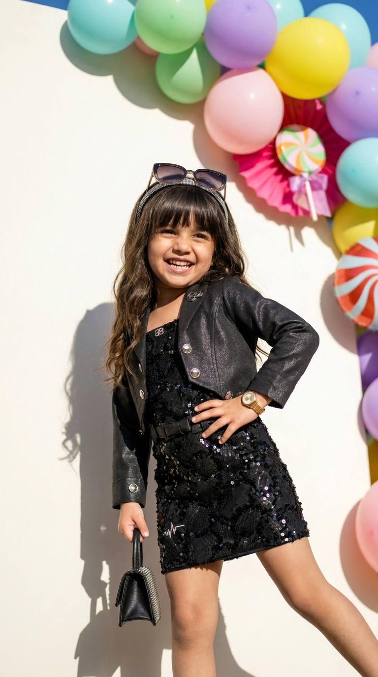 Midnight Sparkle Jacket Party Dress Set