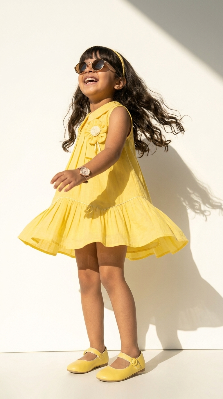 Sunshine Bloom Girls Summer Dress