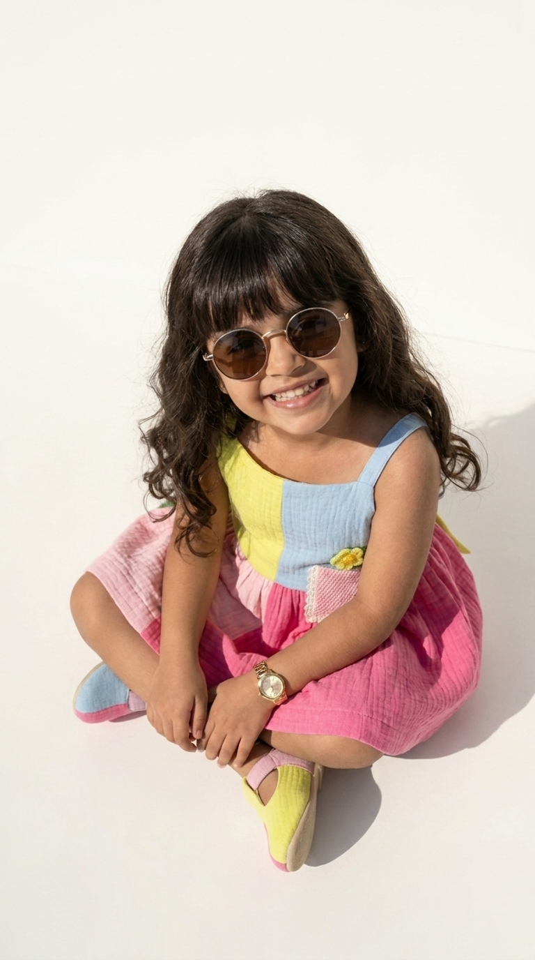 Rainbow Bloom Girls  Dress