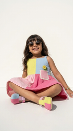 Rainbow Bloom Girls  Dress