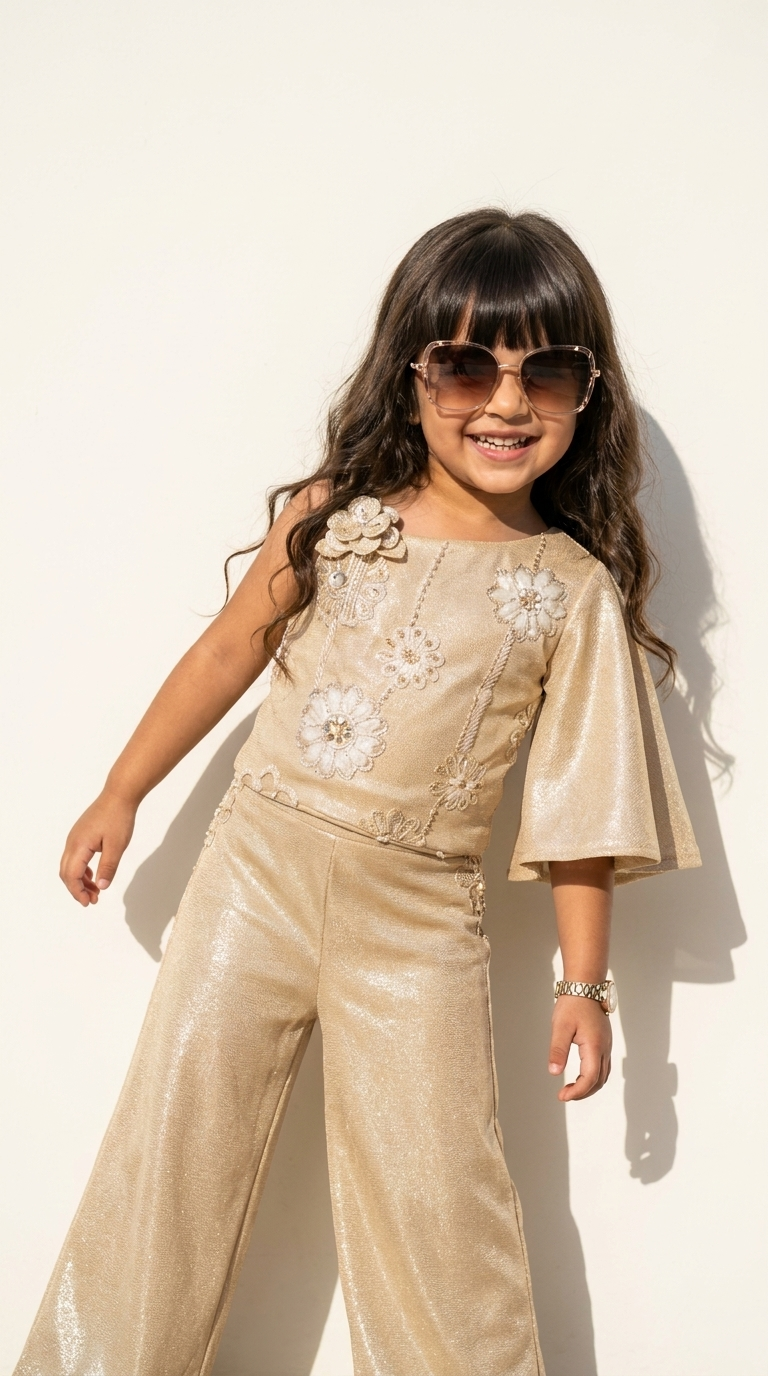 Champagne Bloom Floral Co-Ord Set