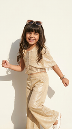 Champagne Glow Sequin Cape Co-Ord Set