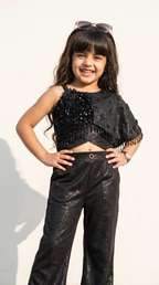 Midnight Sequin Cape Co-Ord Set
