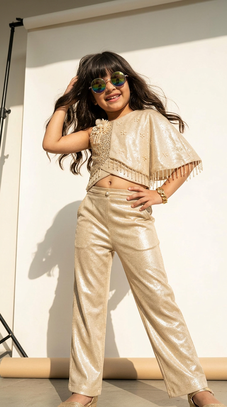 Champagne Sequin Luxe Co-Ord Set