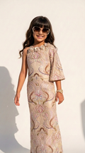 Blush Paisley Luxe One-Shoulder Party Gown