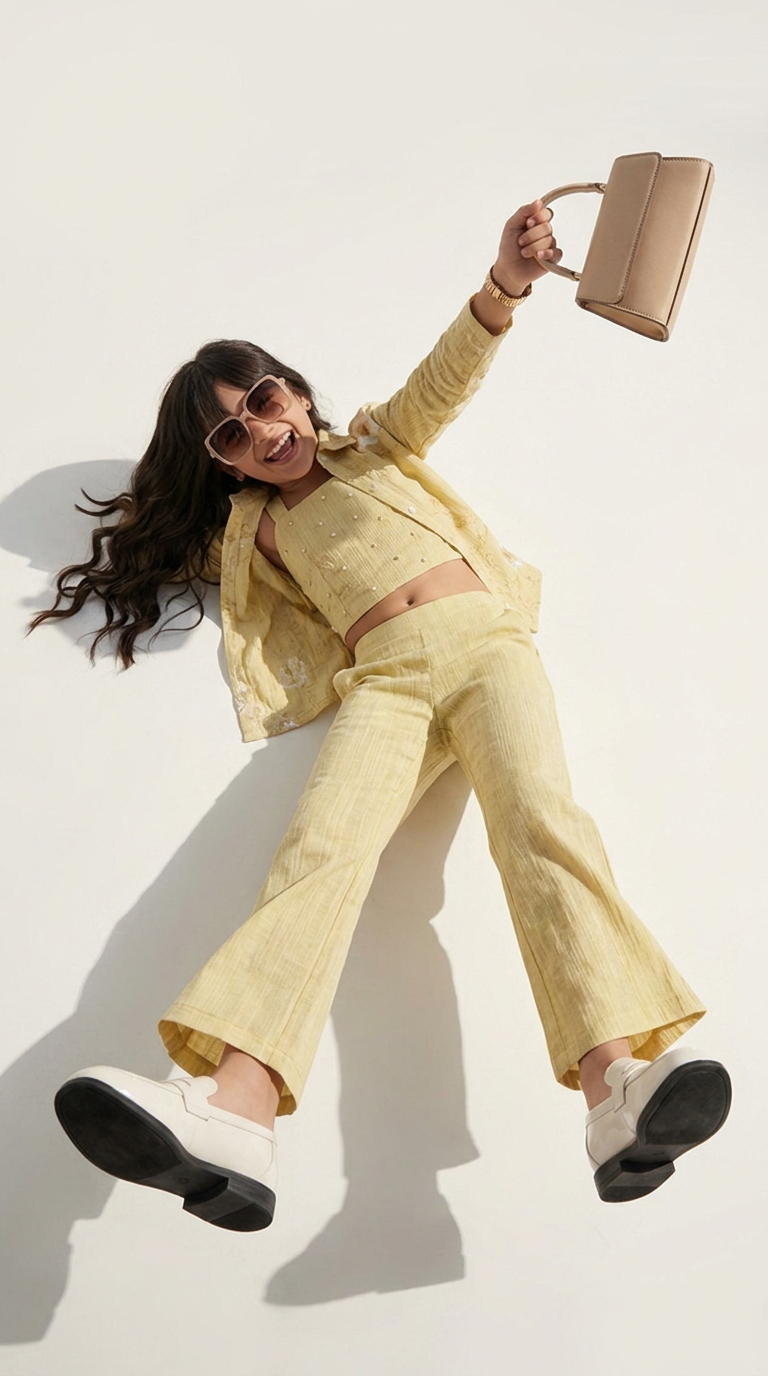 Sunshine Bloom Embroidered Co-Ord Set