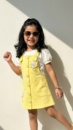 Sunshine Charm Pinafore Dress