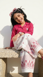Ruby Bloom Embroidered Co-Ord Set