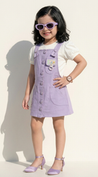 Lavender Pocket Charm Pinafore Dress