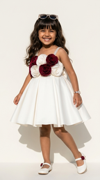 Ivory Rose Garden Party Dress