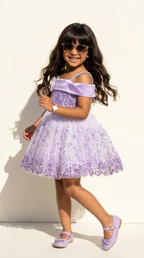 Lavender Dream Sequin Party Dress