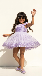 Lavender Dream Sequin Party Dress