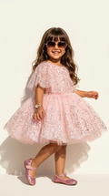 Blush Sparkle Sequin Princess Dress