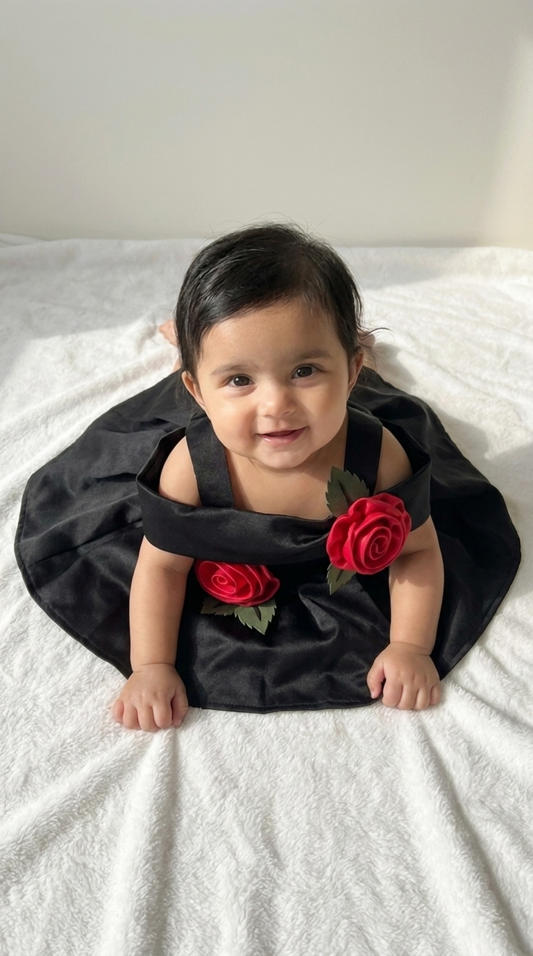 Ethnia Midnight Rose Baby Dress