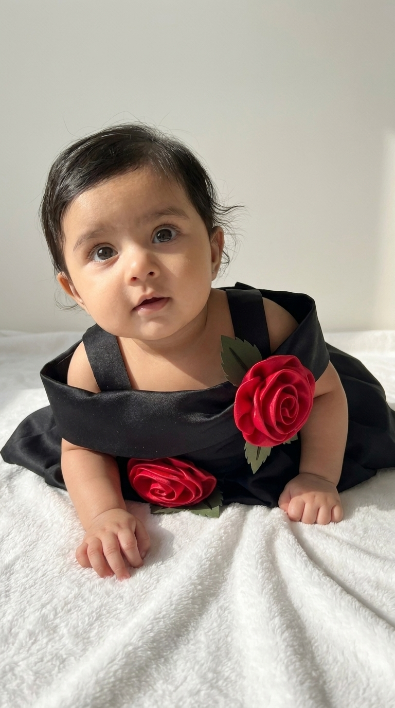 Ethnia Midnight Rose Baby Dress