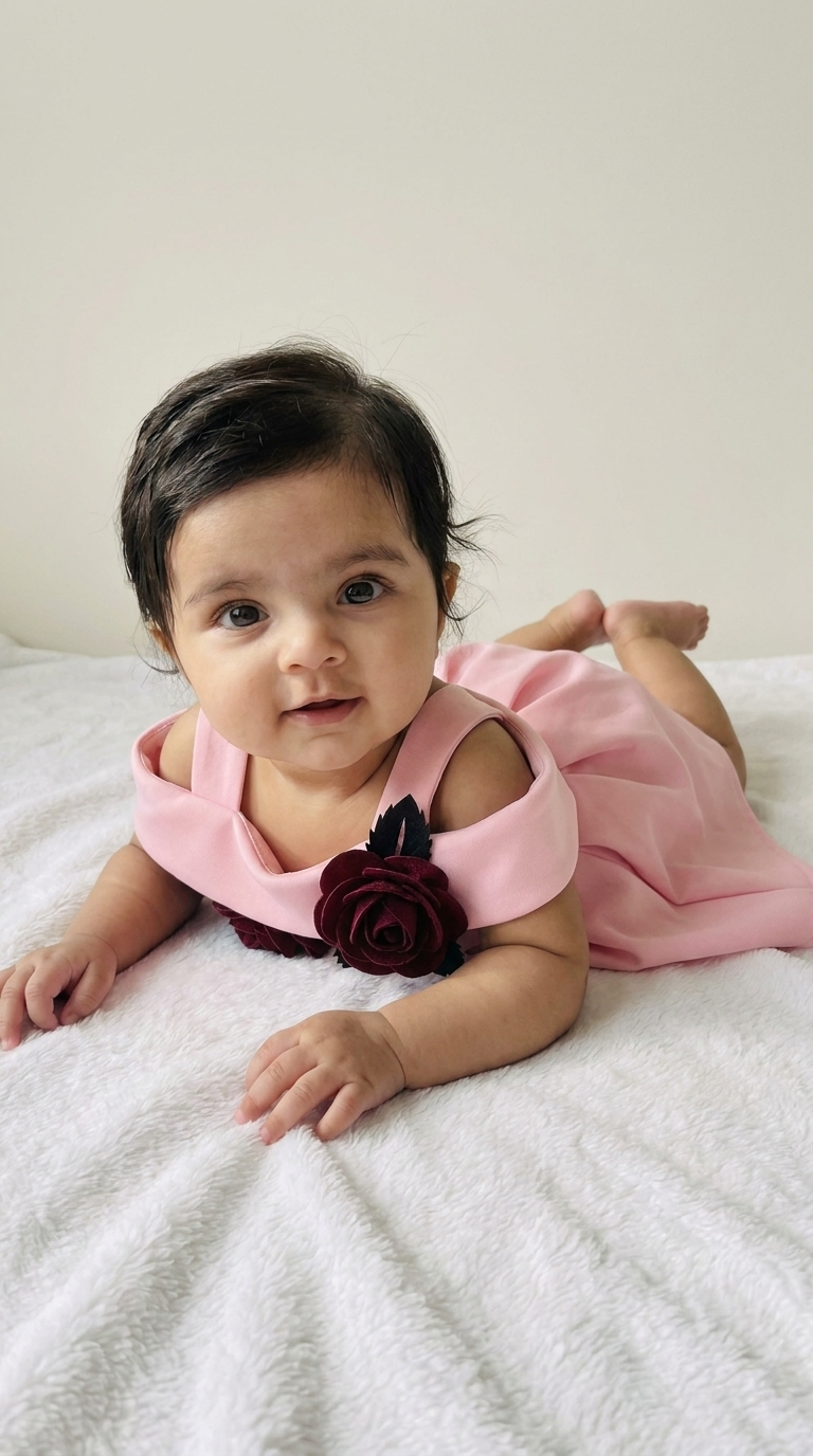 Ethnia Blush Burgundy Rose Dress